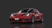 Porsche 911 (991 03 carmine red black stripe