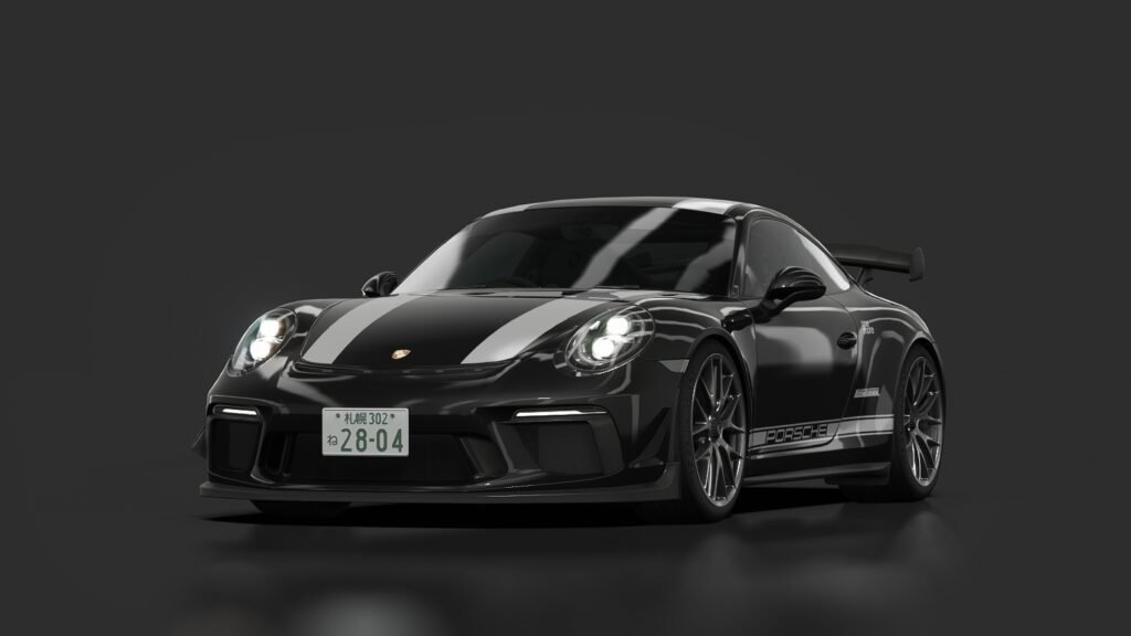 Porsche 911 (991 08 black white stripe