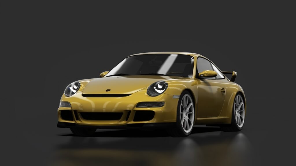 Porsche 911 gt3 00 yellow