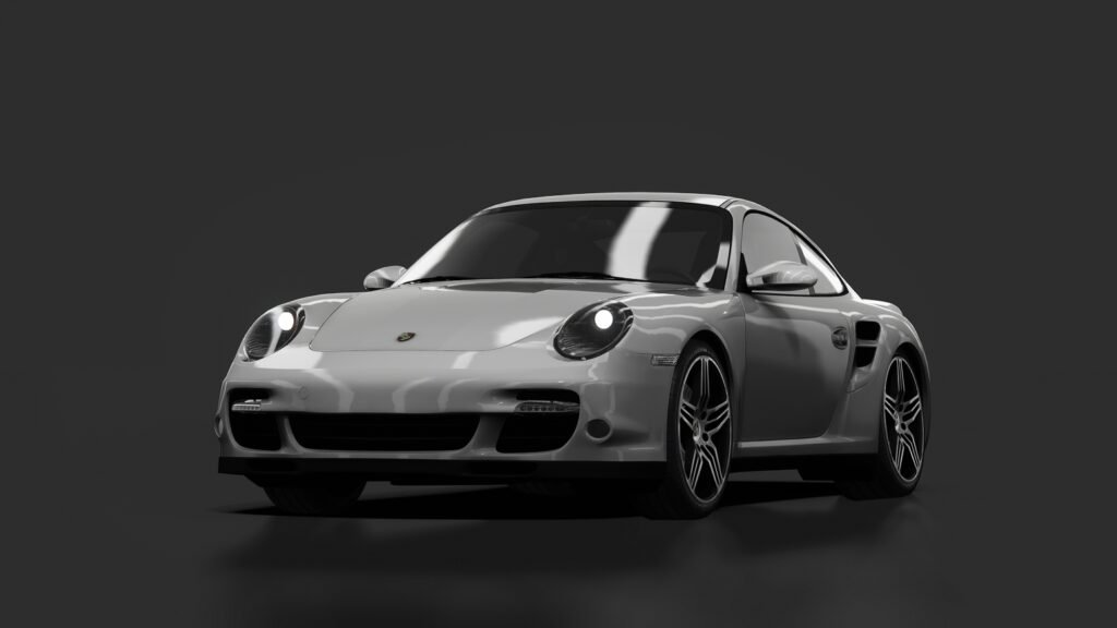 Porsche 911 turbo 00 silver