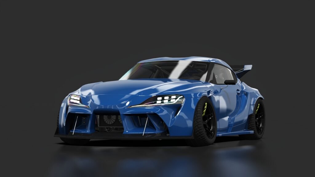 Toyota supra a90 hgk zoomracing bayside blue