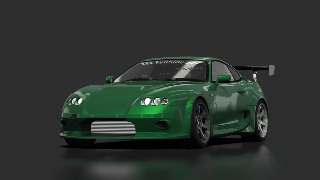 Toyota supra mk4 veilside drift tiresarpi 01 dark green pearl met