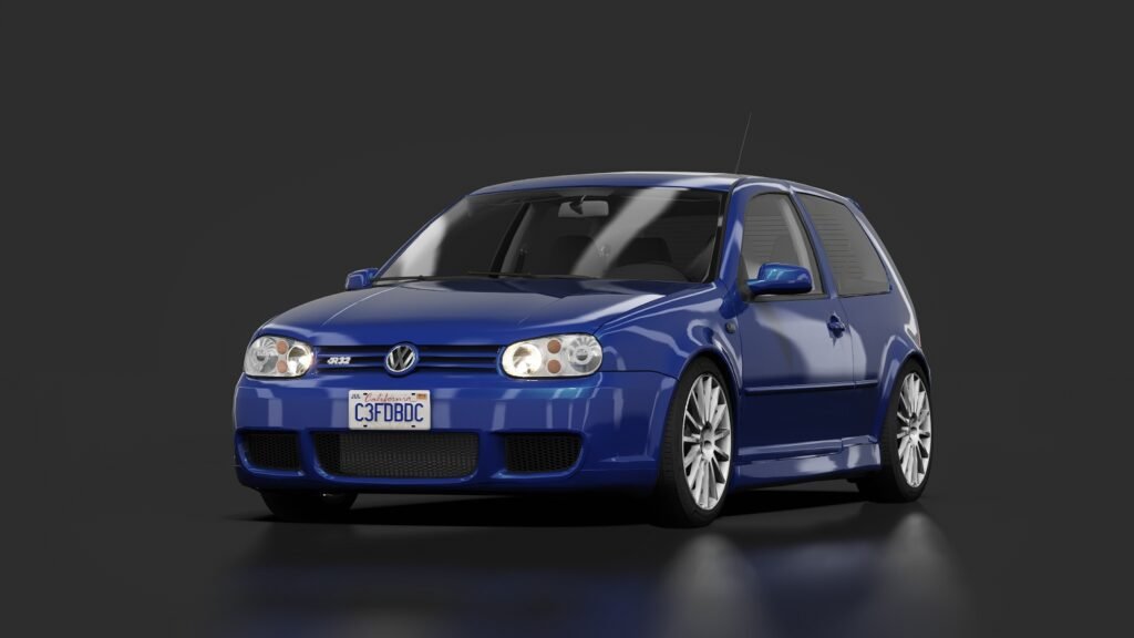 Volkswagen golf r32 mk4 ukg moonlight blue pearl effect