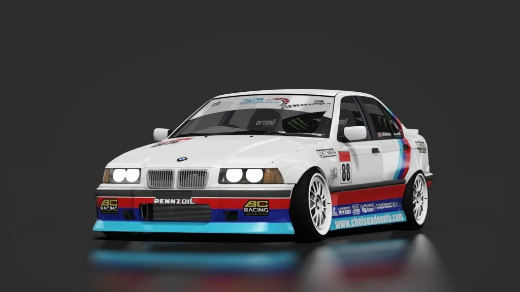 Bmw m3 e36 chelsea denofa rep alpine white