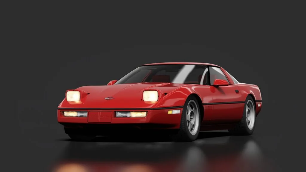 Chevrolet corvette c4 zr 1 canyon spec bright red