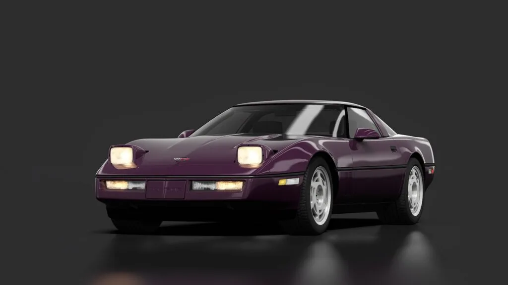 Chevrolet corvette c4 zr 1 black rose metallic