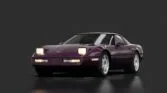 Chevrolet corvette c4 zr 1 black rose metallic