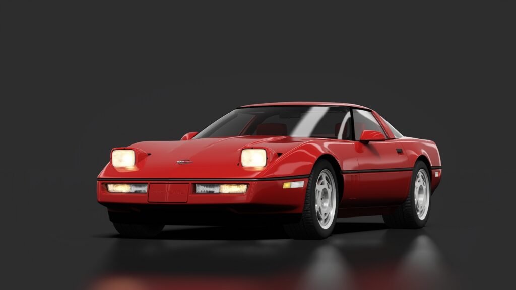 Chevrolet corvette c4 zr 1 bright red