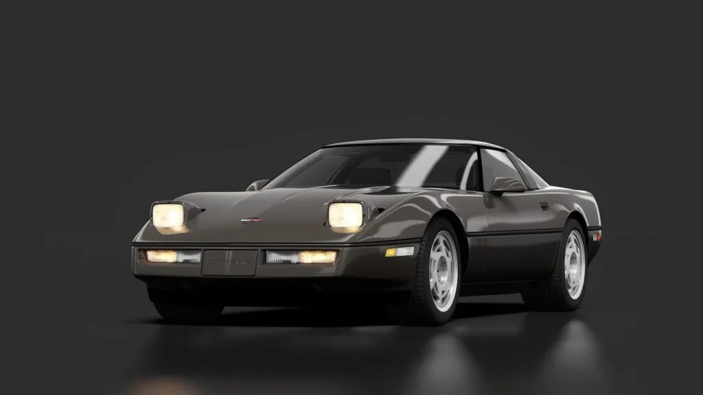 Chevrolet corvette c4 zr 1 charcoal metallic