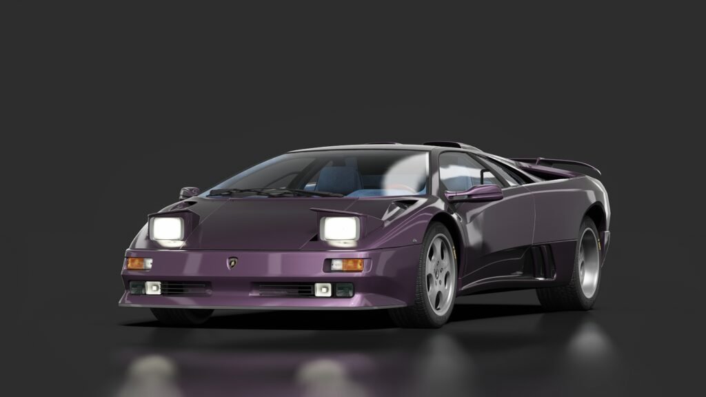 Lamborghini diablo se30 jota 01 purple blue