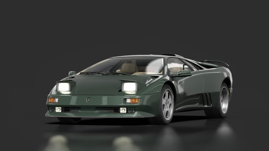 Lamborghini diablo se30 jota dark green metallic