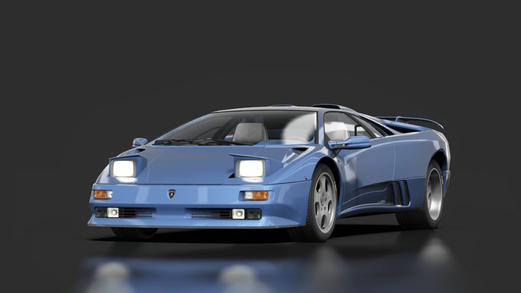 Lamborghini diablo se30 jota lightblue