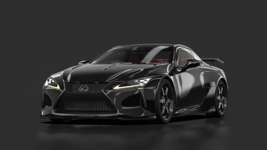Lexus lc500 te37 spec onvisu! society 04 itsdraik 223 graphite black glass flake