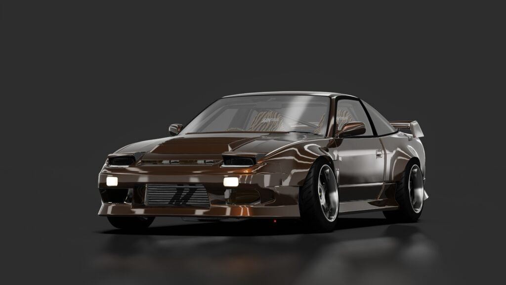 Nissan 180sx dark's hhrc tuned metallic brown