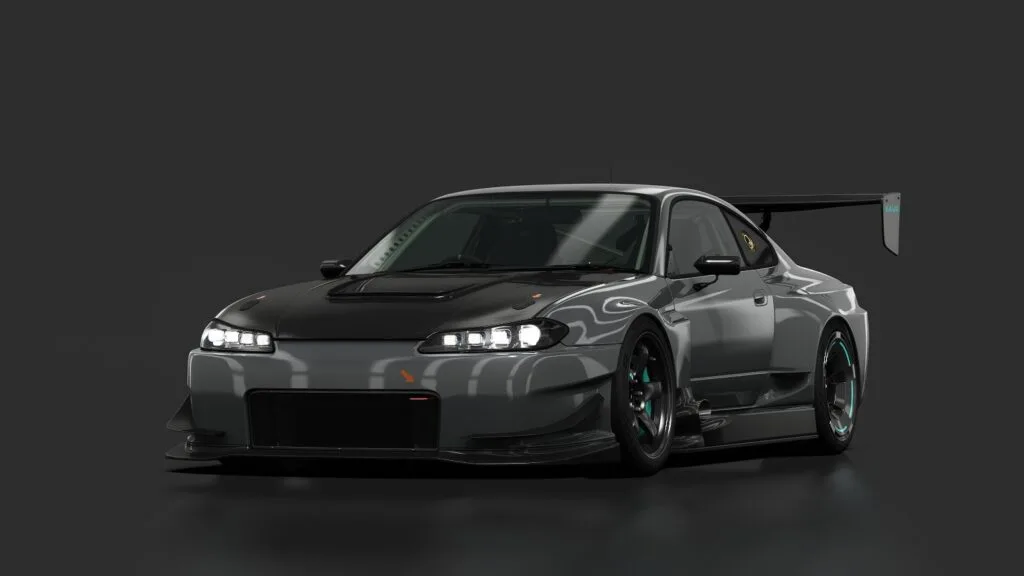 Nissan silvia s15 kaiju v8 hybrid 03 gray
