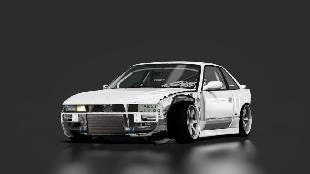 Nissan silvia s13 white 1