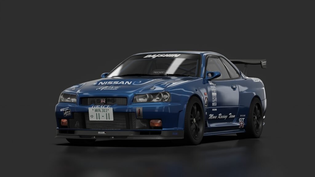 Nissan skyline gt r bluemoon move tuning factory blue moon