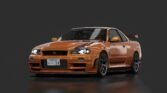 Nissan skyline gtr r34 j tune ace orange metallic
