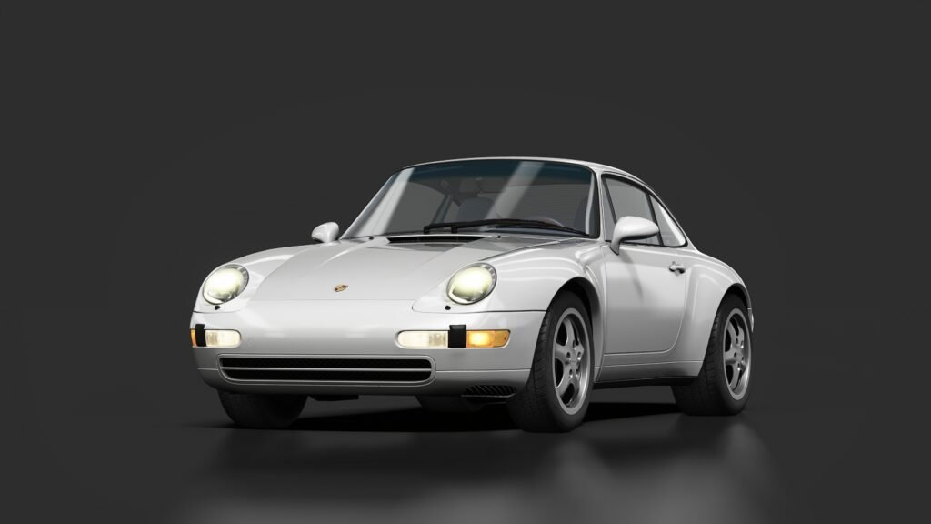 Porsche 911 (993) carrera 4 gran prix white