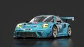 Porsche 911 gt3 r 2019 (991 2018 falken motorsport test blue 4 vln