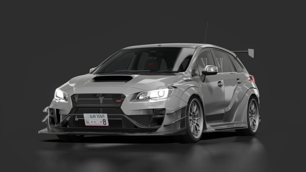 Subaru levorg varis widebody pure white