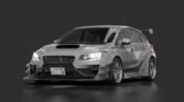 Subaru levorg varis widebody pure white
