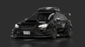 Subaru levorg varis widebody road crystal black silica