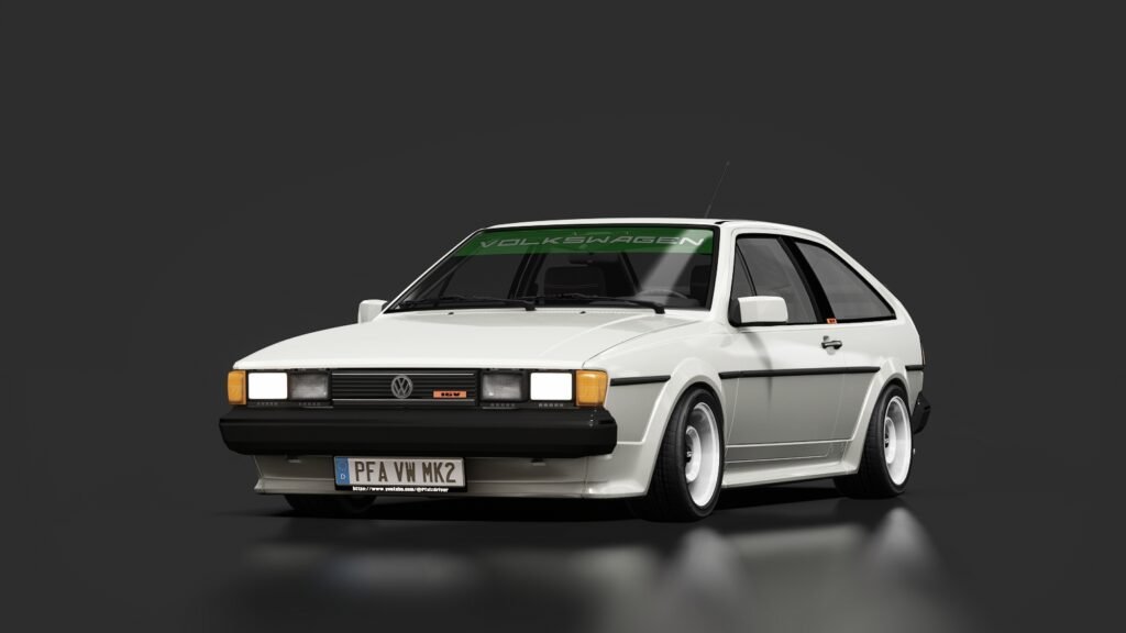 Volkswagen scirocco gtx 16v alpine white