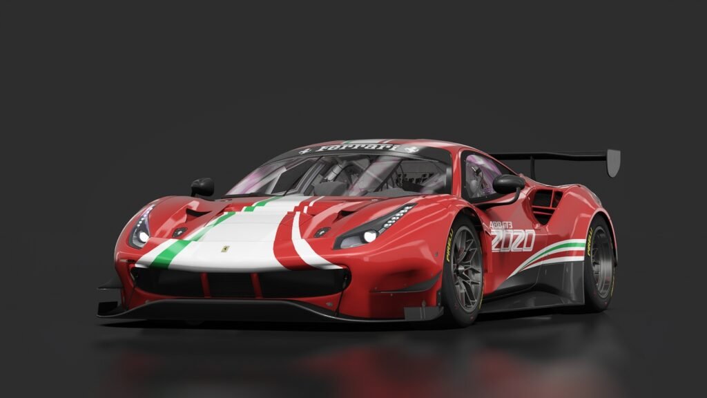 Ferrari 488 gt3 evo 4 ferrari test sprint livery