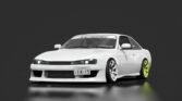 Nissan silvia s14 pib white