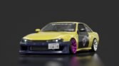 Nissan silvia s14 pib yellow