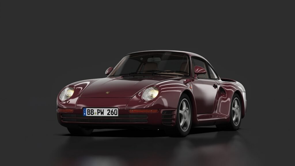 Porsche 959 c13 04 wine red metallic