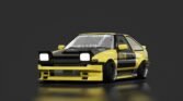 Toyota ae86 pib yellow